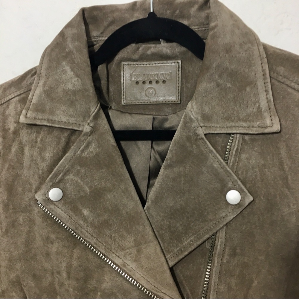 Blank NYC Midnight Toker Suede Leather Jacket - Picture 4 of 13